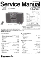 Technics - SACH-11 - Service manual 